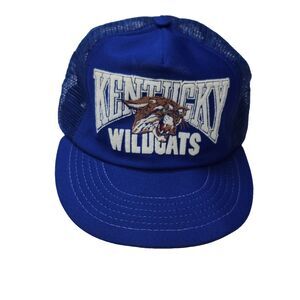 Vintage 1980's KENTUCKY WILDCATS Snapback Trucker Hat Cap
